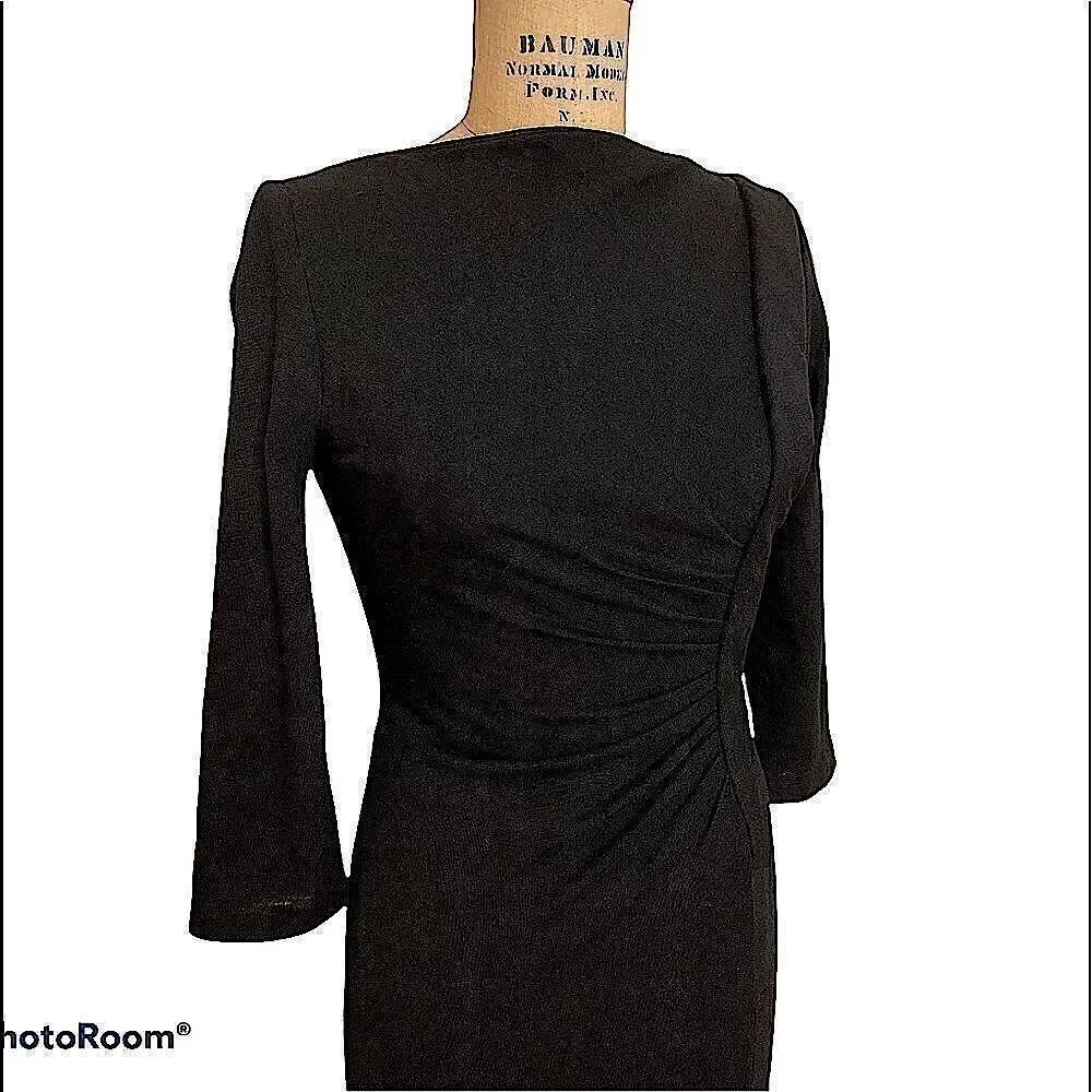 Vintage Handmade and designed black fitted dress Size XXS